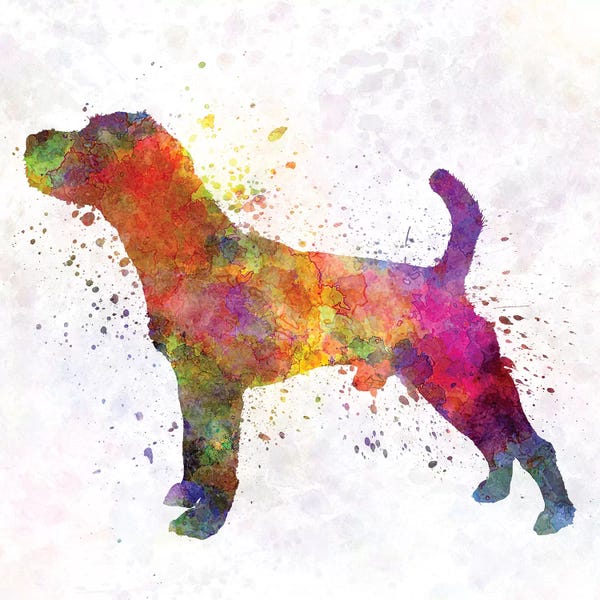 Jack Russell Terriers: Jack Russell Terrier In Watercolor by Paul Rommer