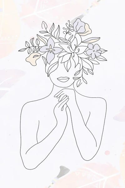 Minimalist Woman Portrait I by Paul Rommer canvas print