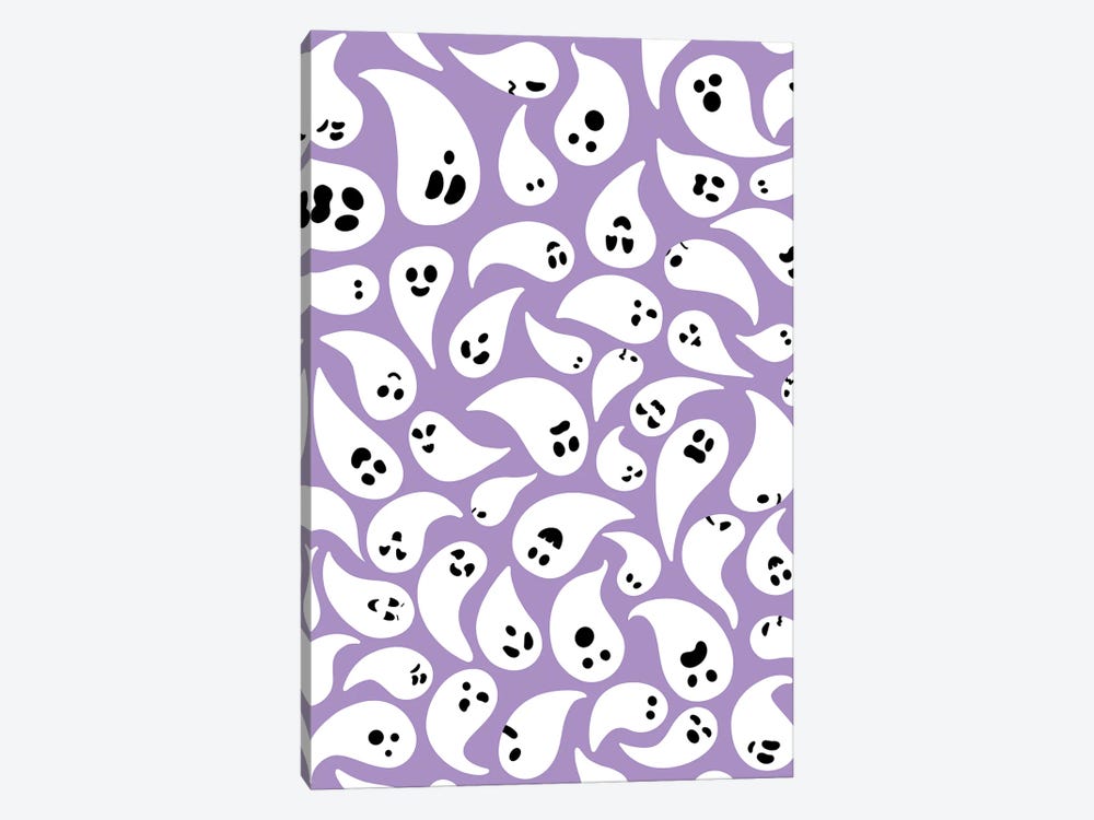 Ghost Pattern On Halloween by Paul Rommer 1-piece Canvas Print