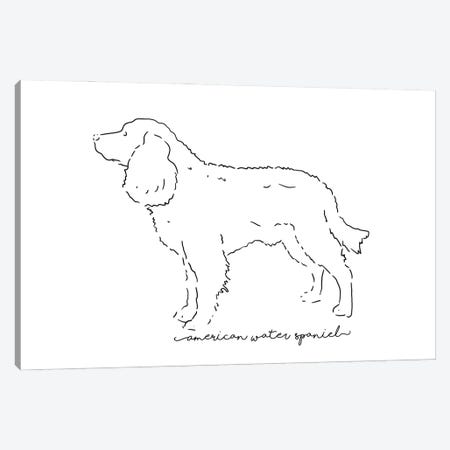 American Water Spaniel Sketch Canvas Print #PUR3851} by Paul Rommer Canvas Art