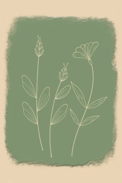 Flowers Minimalist Xix by Paul Rommer canvas print