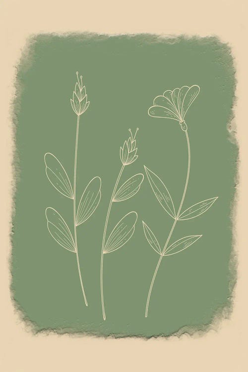 Flowers Minimalist Xix by Paul Rommer wall art