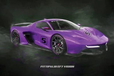 Fittipaldi EF7 Vision sports car by Paul Rommer canvas print