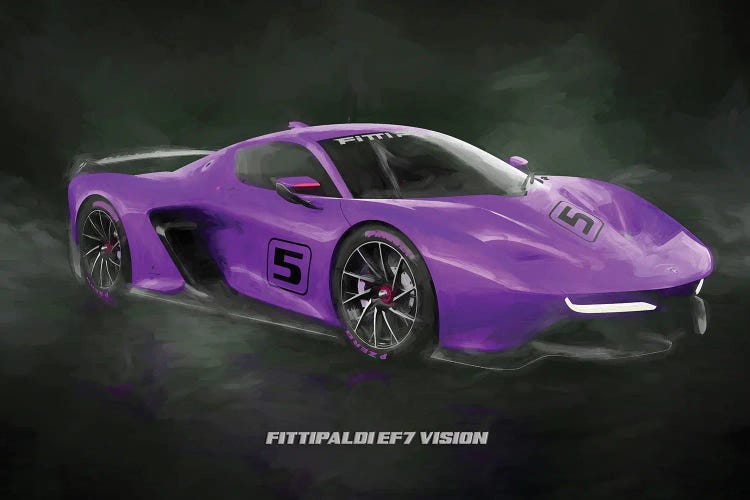 Fittipaldi EF7 Vision sports car by Paul Rommer wall art