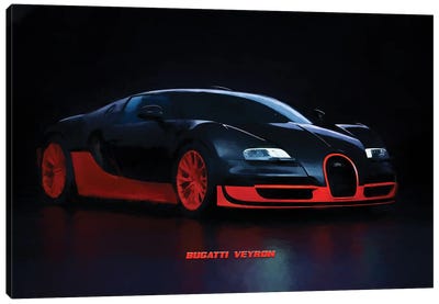 Bugatti Veyron Canvas Art Print - Paul Rommer