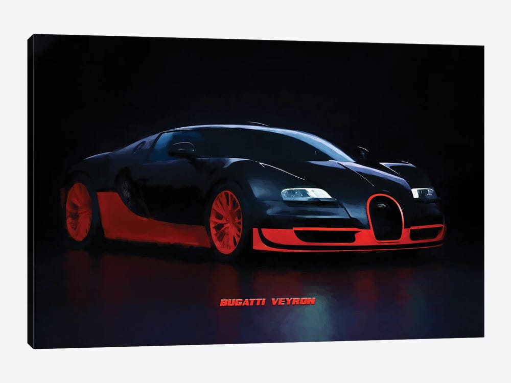 Bugatti Veyron by Paul Rommer 1-piece Canvas Print