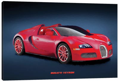 Bugatti Veyron III Canvas Art Print
