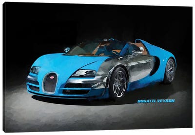 Bugatti Veyron IV Canvas Art Print - Paul Rommer