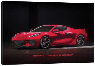 Chevrolet Corvette Stingray Canvas Art Print - Cars By Brand