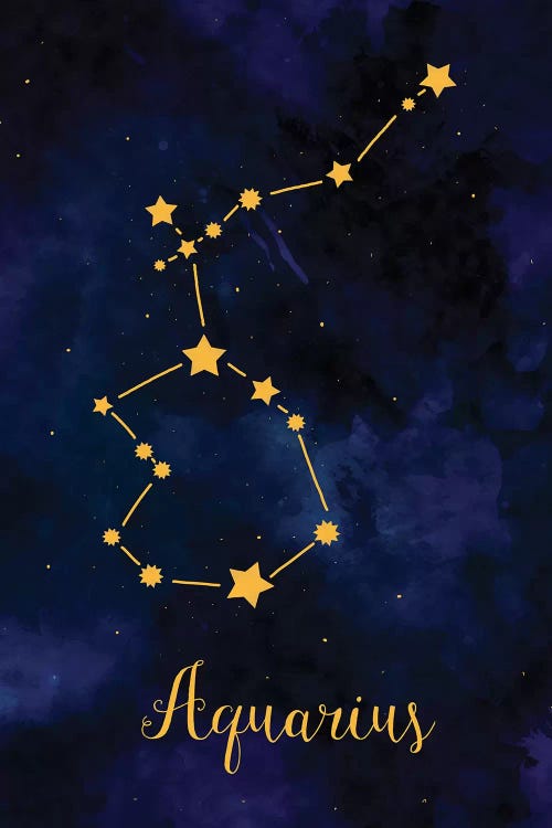 Aquarius Zodiac Horoscope by Paul Rommer wall art