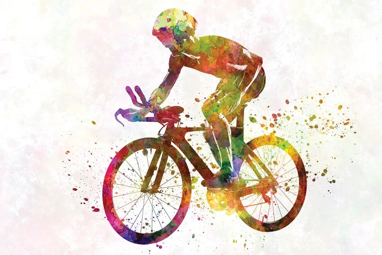 Cyclist Road Bike Man I by Paul Rommer wall art