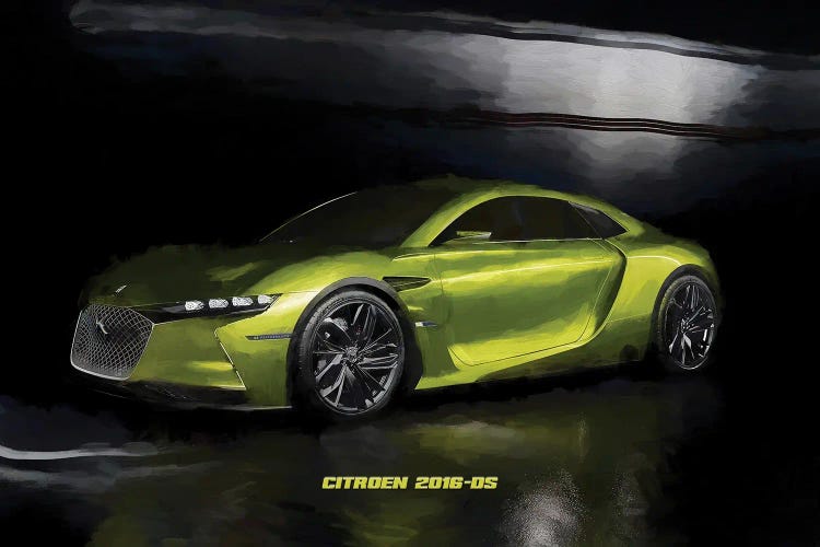 Citroen 2016 DS In Watercolor