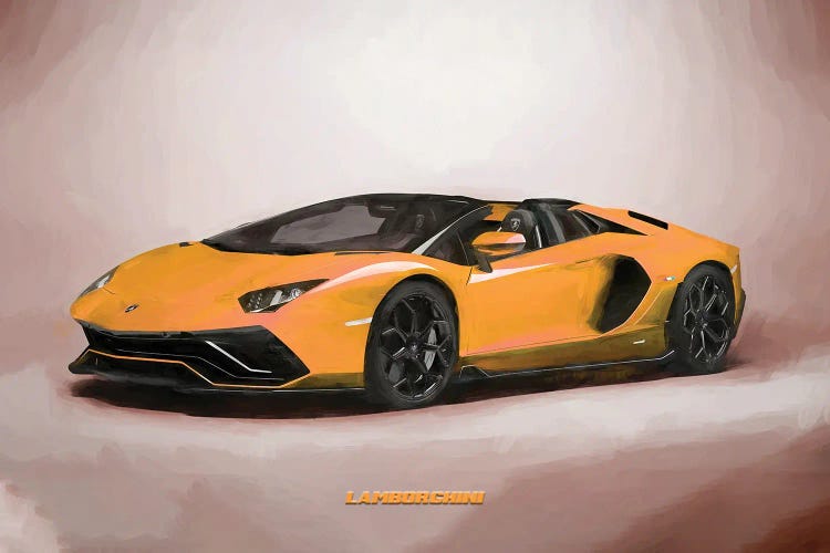 Lamborghini V3 In Watercolor