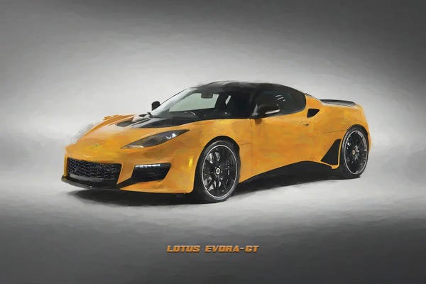 Lotus: Lotus 2020 Evora GT In Watercolor by Paul Rommer