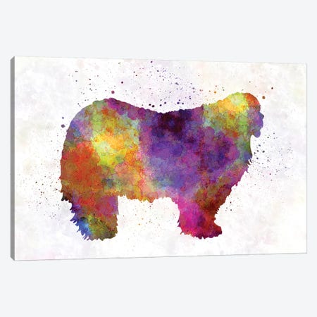 Komondor In Watercolor Canvas Print #PUR400} by Paul Rommer Canvas Wall Art