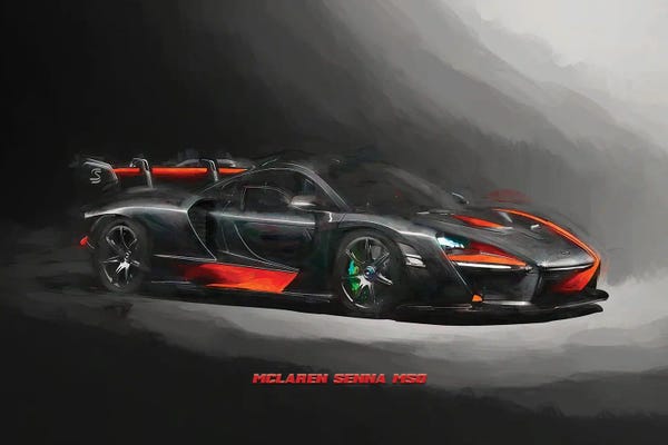 Paul Rommer: McLaren Senna MSO In Watercolor by Paul Rommer