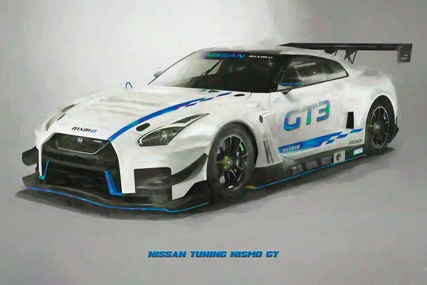 Nissan: Nissan Tuning Nismo GT In Watercolor by Paul Rommer