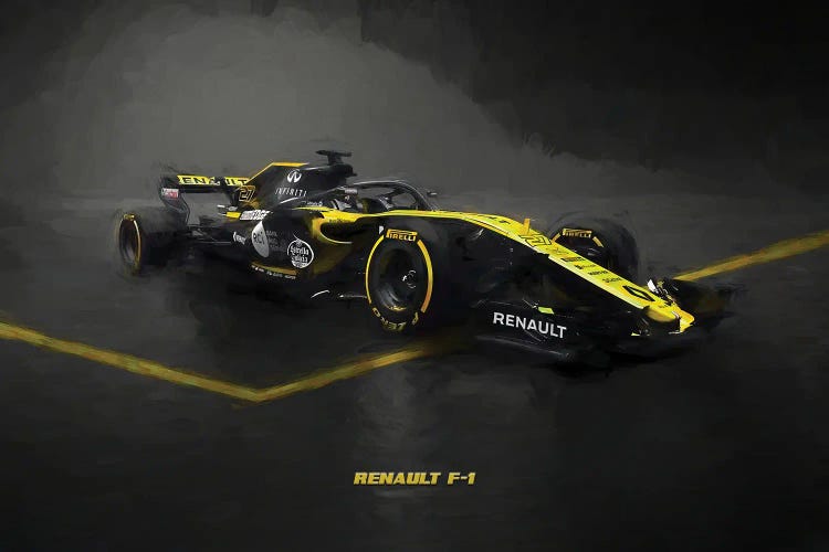 Renault F1 In Watercolor