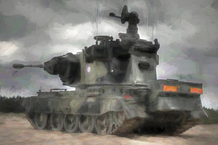 Tank In Watercolor II