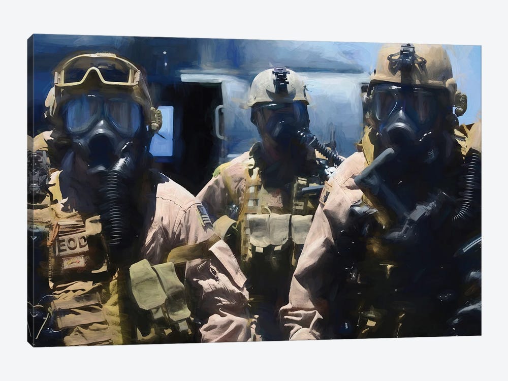 Special Forces In Watercolor by Paul Rommer 1-piece Art Print