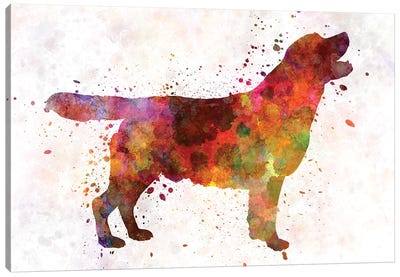 Labrador Retriever In Watercolor Canvas Art Print - Labrador Retriever Art