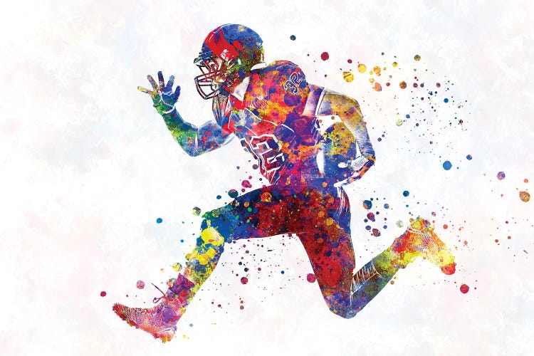 American Football V7 by Paul Rommer wall art