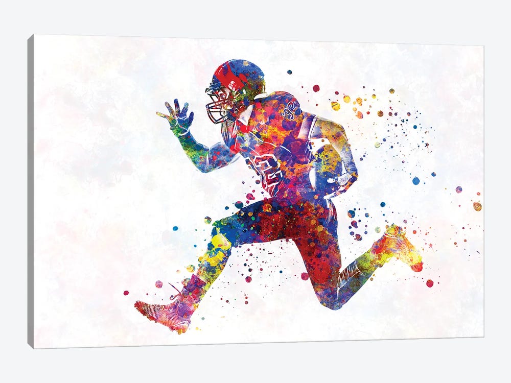 American Football V7 by Paul Rommer 1-piece Canvas Art
