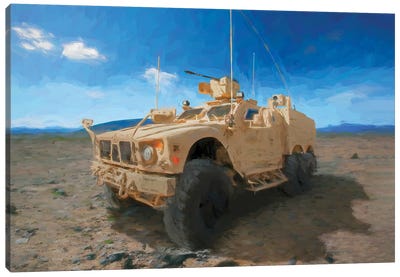 Gun Military Vehicle Canvas Art Print - Military Vehicles