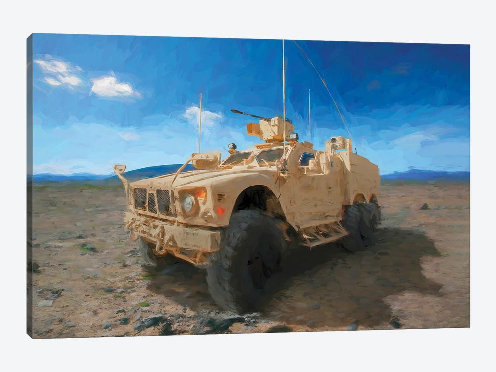 Gun Military Vehicle by Paul Rommer 1-piece Canvas Print