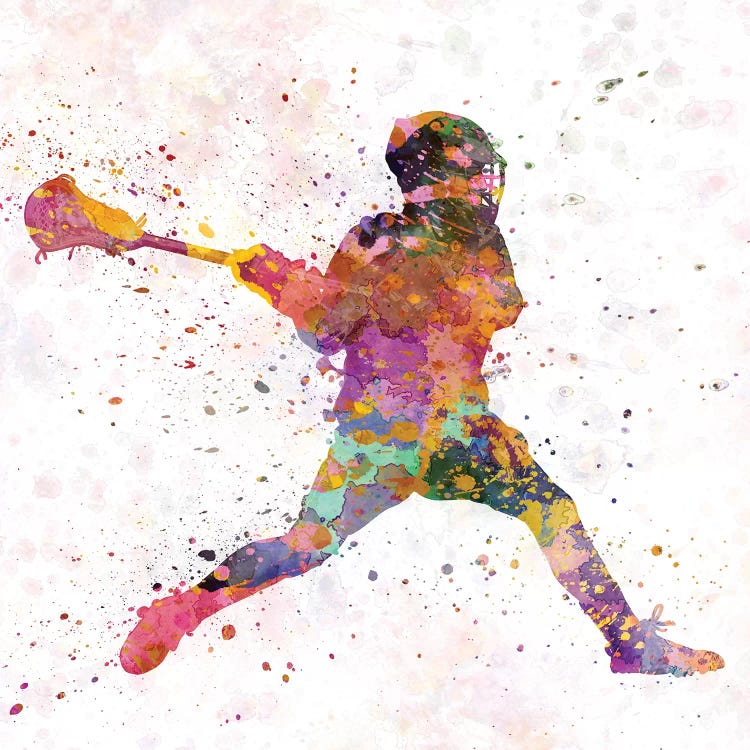 Lacrosse Man Player III by Paul Rommer wall art