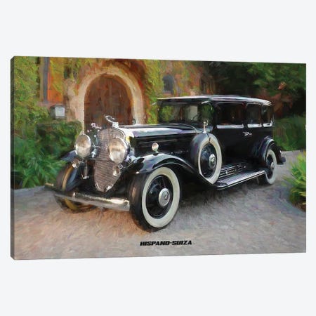 Hispano Suiza Canvas Print #PUR4110} by Paul Rommer Canvas Artwork