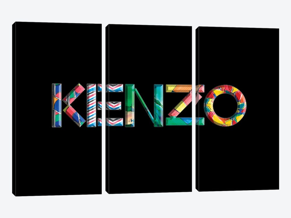 Kenzo by Paul Rommer 3-piece Canvas Artwork