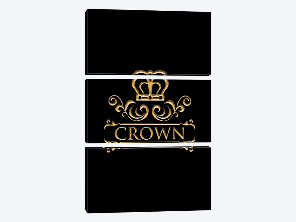 Crown-B by Paul Rommer 3-piece Canvas Artwork