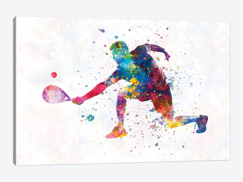 Watercolor Paddle Player-B by Paul Rommer 1-piece Canvas Wall Art