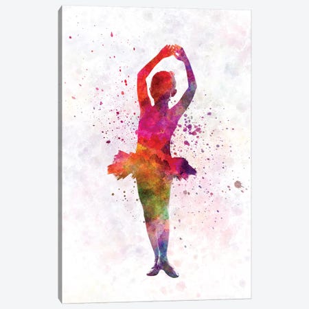 Ballerina Dancing II Canvas Print #PUR425} by Paul Rommer Canvas Art Print
