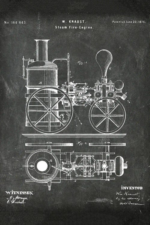 Steam Fire Engine Patent I