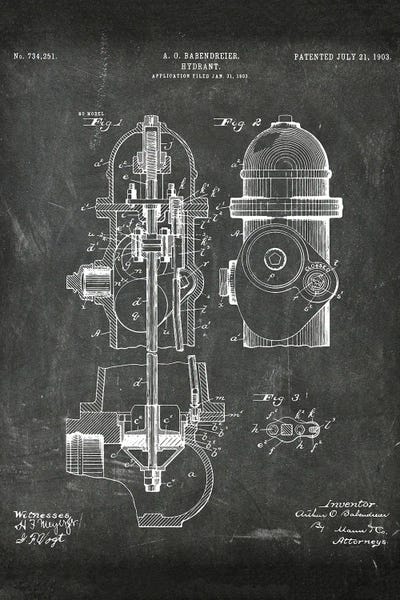 Paul Rommer: Hydrant Patent I by Paul Rommer