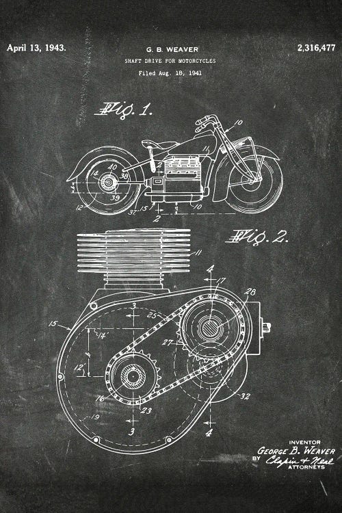 Shaft Drive For Motorcycles Paten I