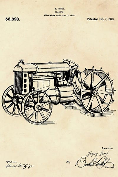Tractors: Tractor Patent II by Paul Rommer