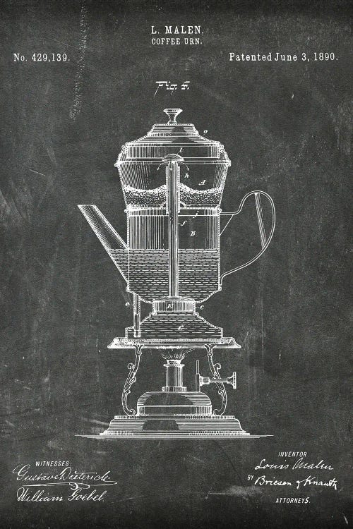 Coffee Urn Patent III