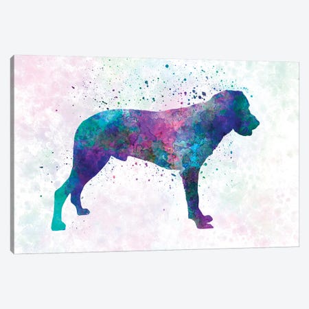 Majorca Shepherd Dog In Watercolor Canvas Print #PUR441} by Paul Rommer Canvas Wall Art