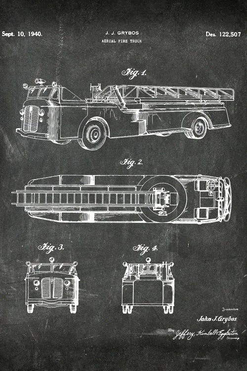 Aerial Fire Truck Patent I