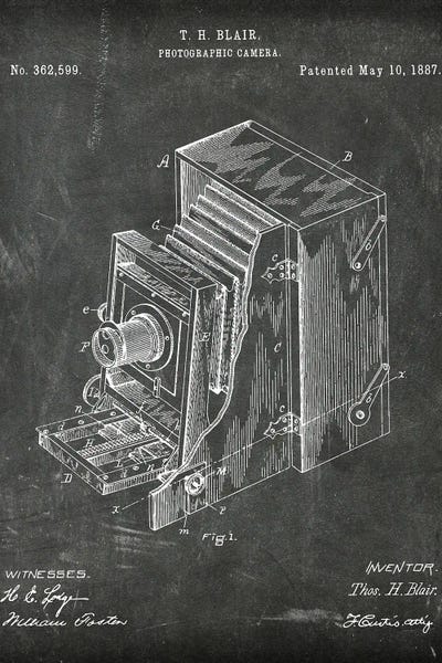 Photography As A Hobby: Photographic Camera Patent I by Paul Rommer