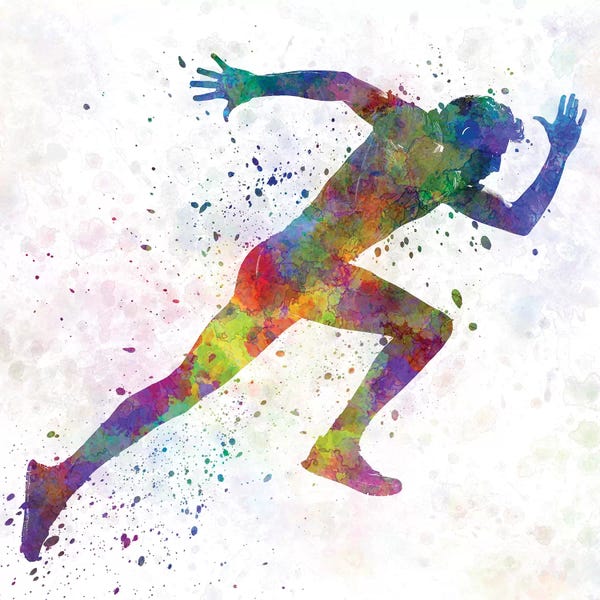 Paul Rommer: Man Running Sprinting Jogging I by Paul Rommer