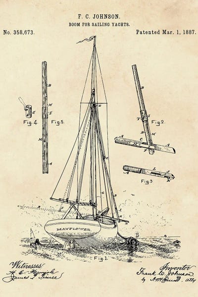 Yachts: Boom For Sailing Yachts Patent II by Paul Rommer