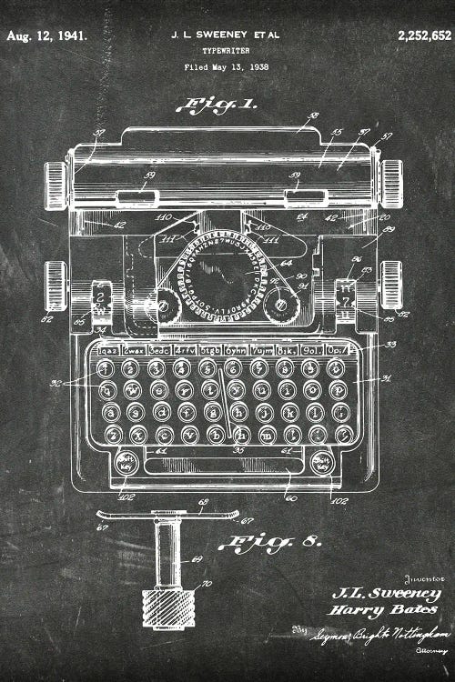 Typewriter Patent I