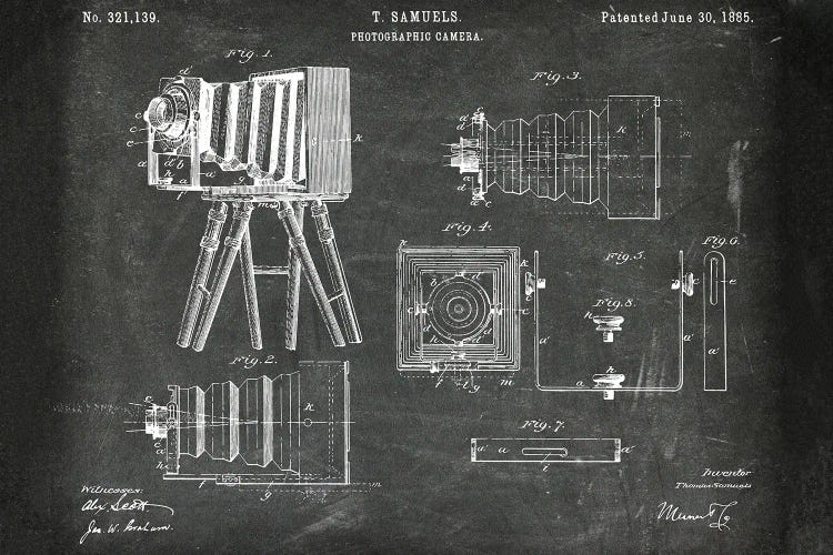 Photographic Camera Patent VIII by Paul Rommer wall art