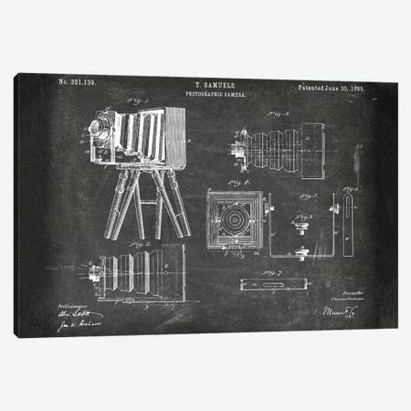 Photographic Camera Patent VIII Canvas Print #PUR4625} by Paul Rommer Art Print