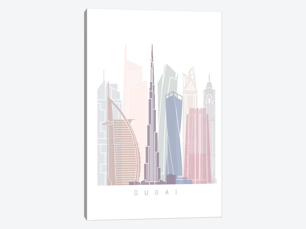 Dubai Skyline by Paul Rommer 1-piece Canvas Art Print