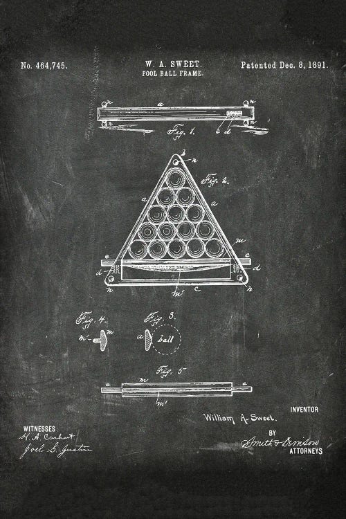 Pool Ball Frame Patent I